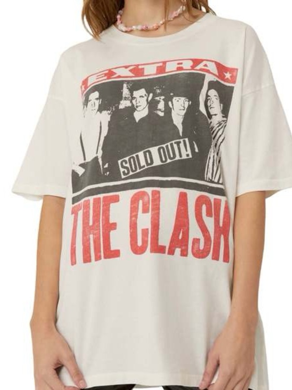 Daydreamer The Clash Graphic Tee - White & Red